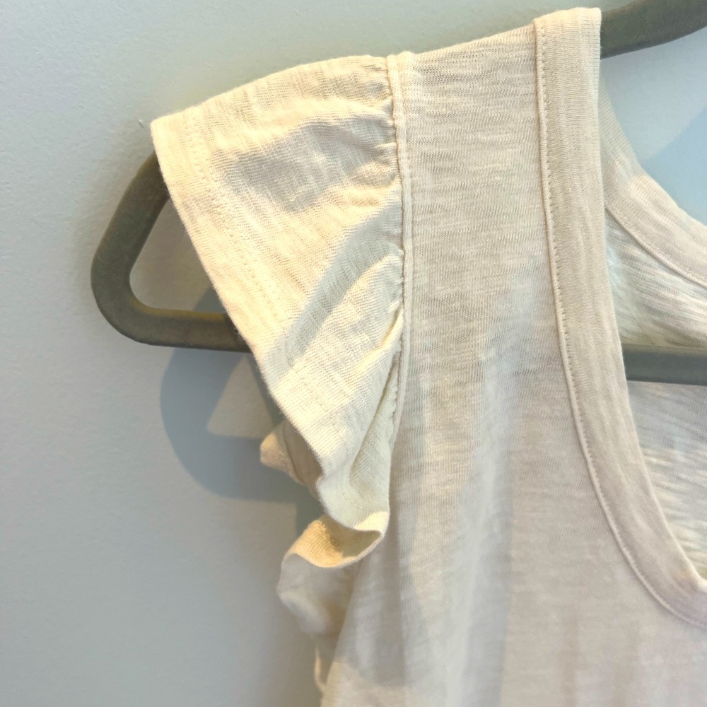Universal Thread cream colored ruffle top - Picture 4 of 4
